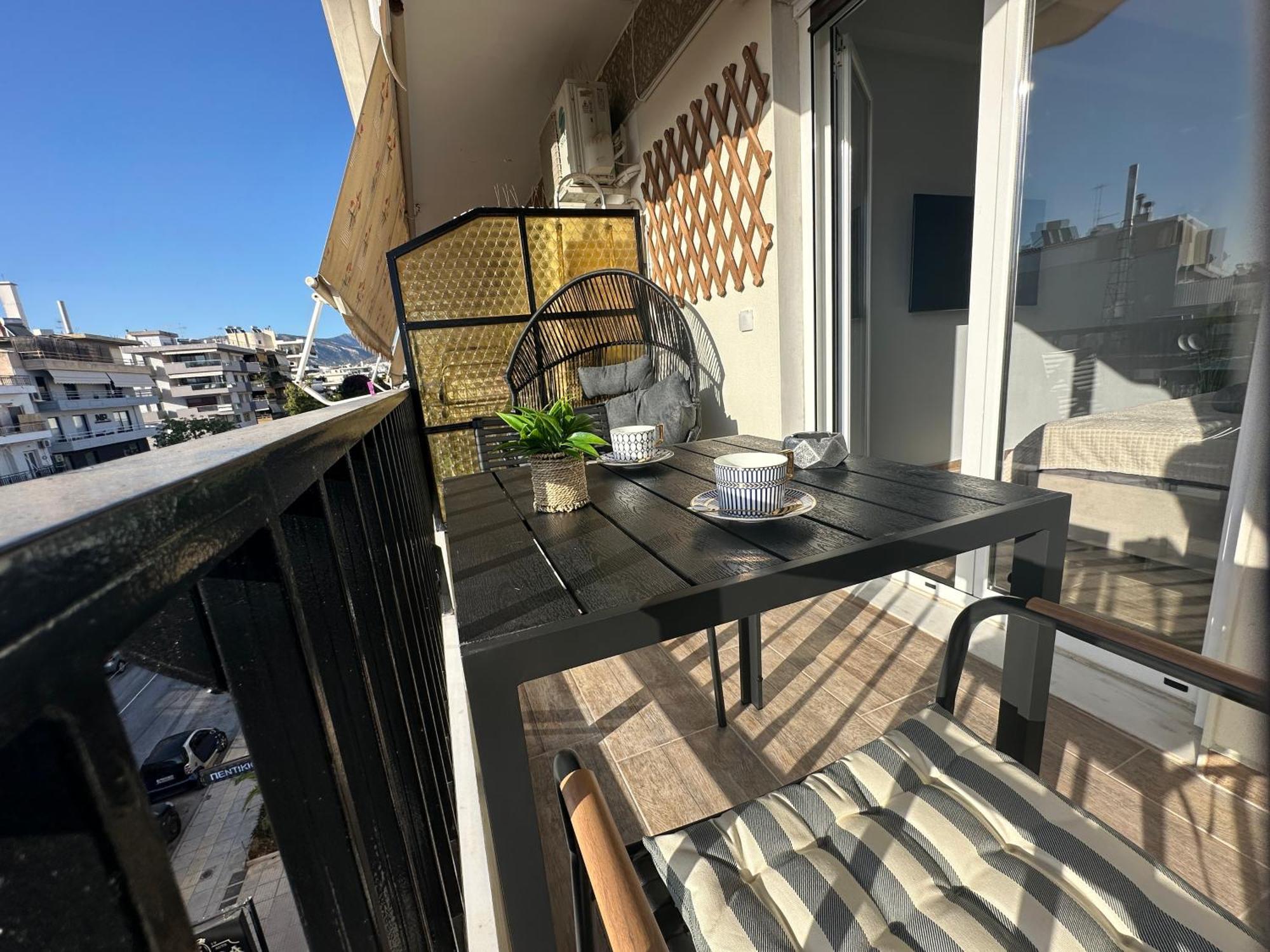 אתונה Glyfada Sunset Seaview Cozy Apartment A מראה חיצוני תמונה