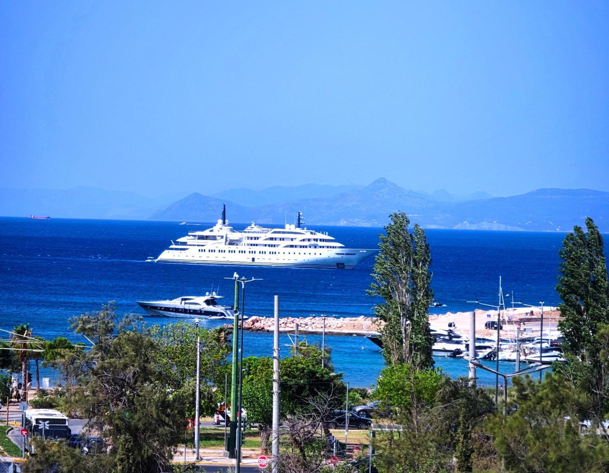 אתונה Glyfada Sunset Seaview Cozy Apartment A מראה חיצוני תמונה