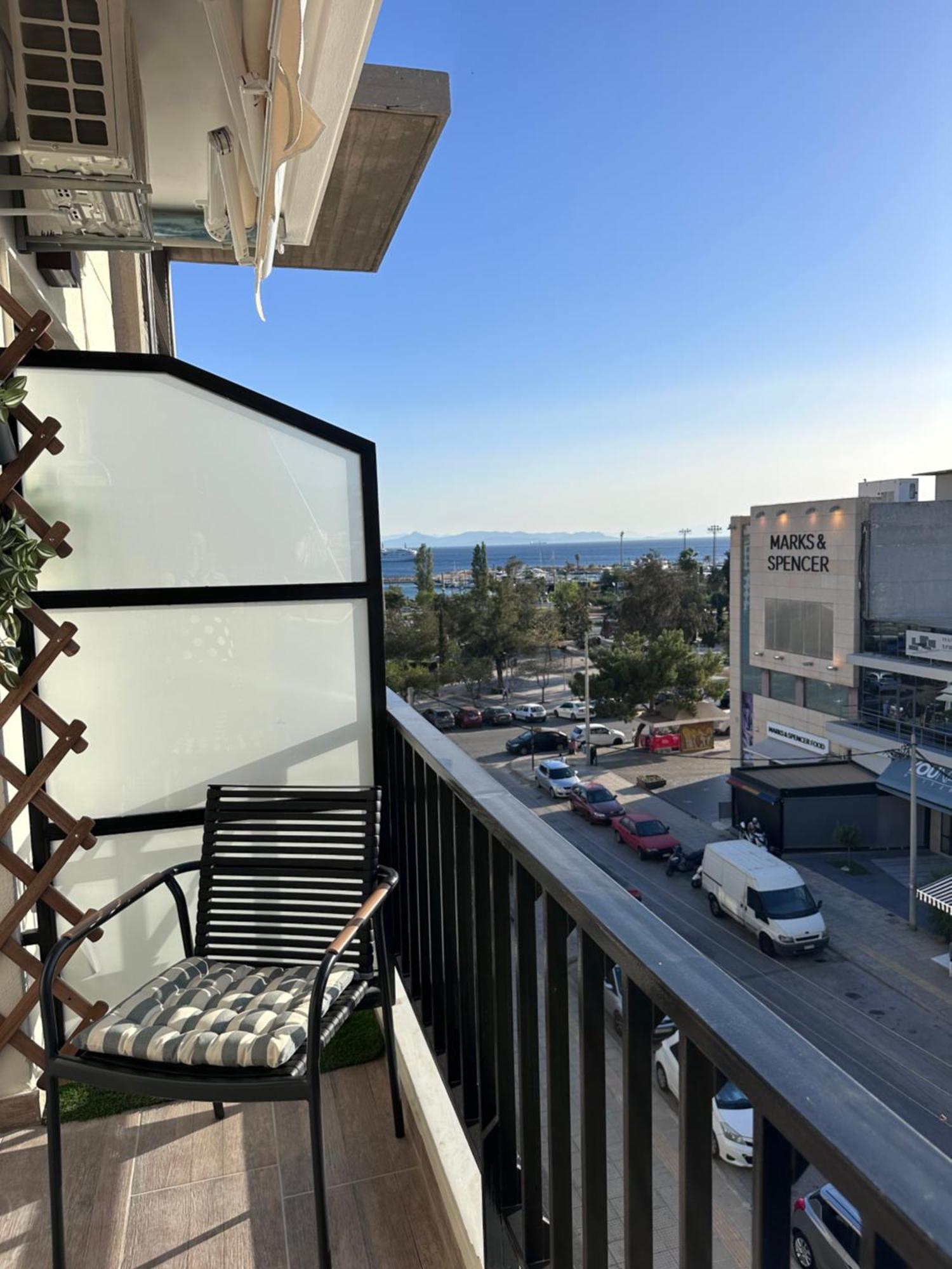 אתונה Glyfada Sunset Seaview Cozy Apartment A מראה חיצוני תמונה